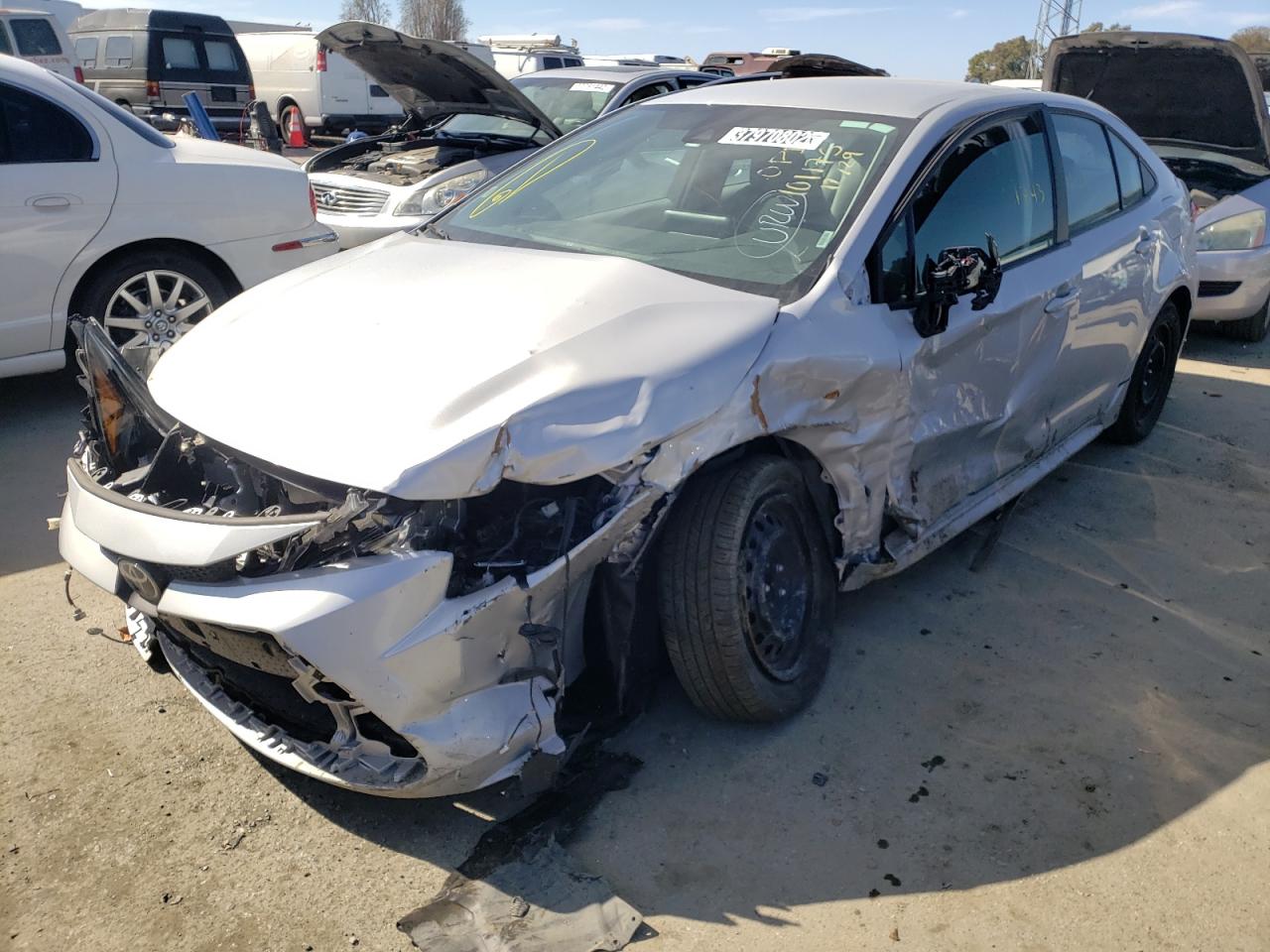 Photo 2 from auction – 2021 TOYOTA COROLLA LE with VIN 5YFEPMAE7MP205460