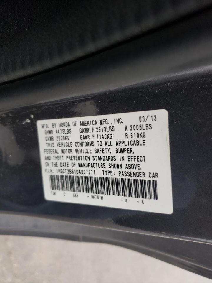 Photo 20 from auction – 2013 HONDA ACCORD EXL with VIN 1HGCT2B81DA007771