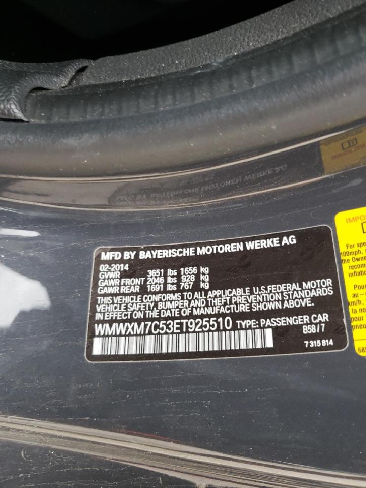 Photo 10 from auction – 2014 MINI COOPER S with VIN WMWXM7C53ET925510