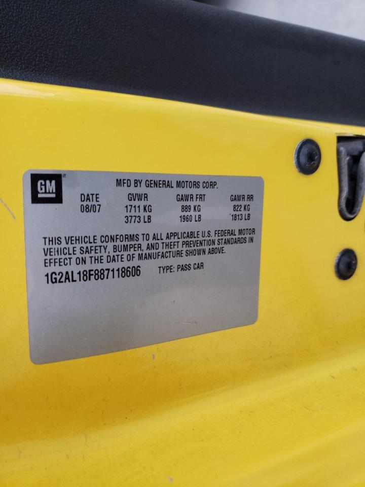 Photo 10 from auction – 2008 PONTIAC G5 with VIN 1G2AL18F887118606