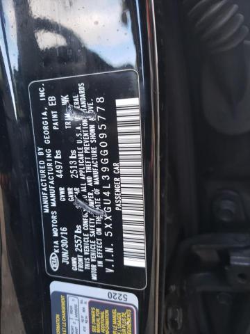 Photo 10 from auction – 2016 KIA OPTIMA EX with VIN 5XXGU4L39GG095778