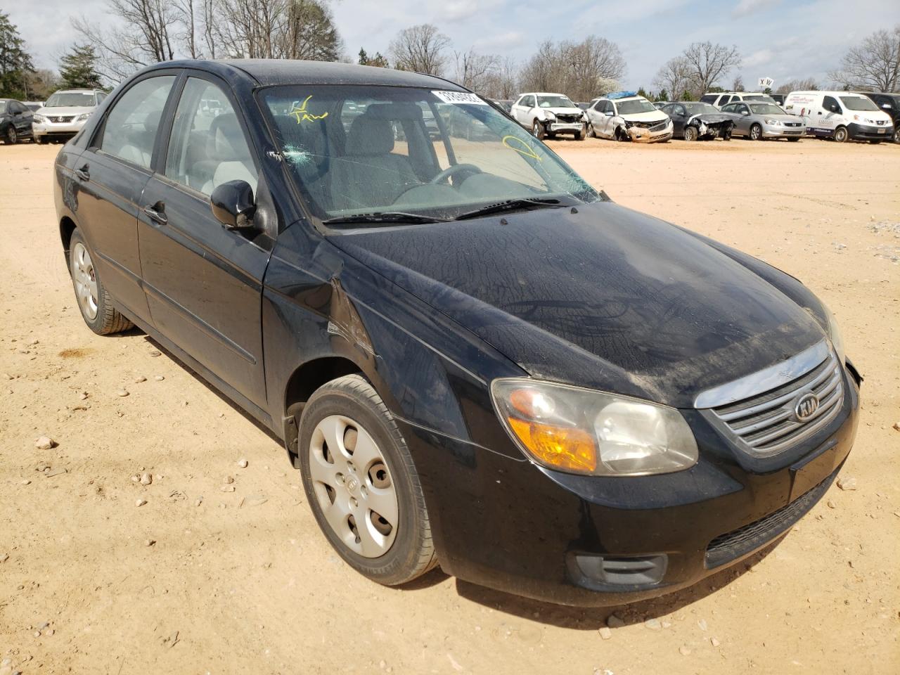 KIA SPECTRA EX 2009 with VIN KNAFE221595614536 - Photo from auction