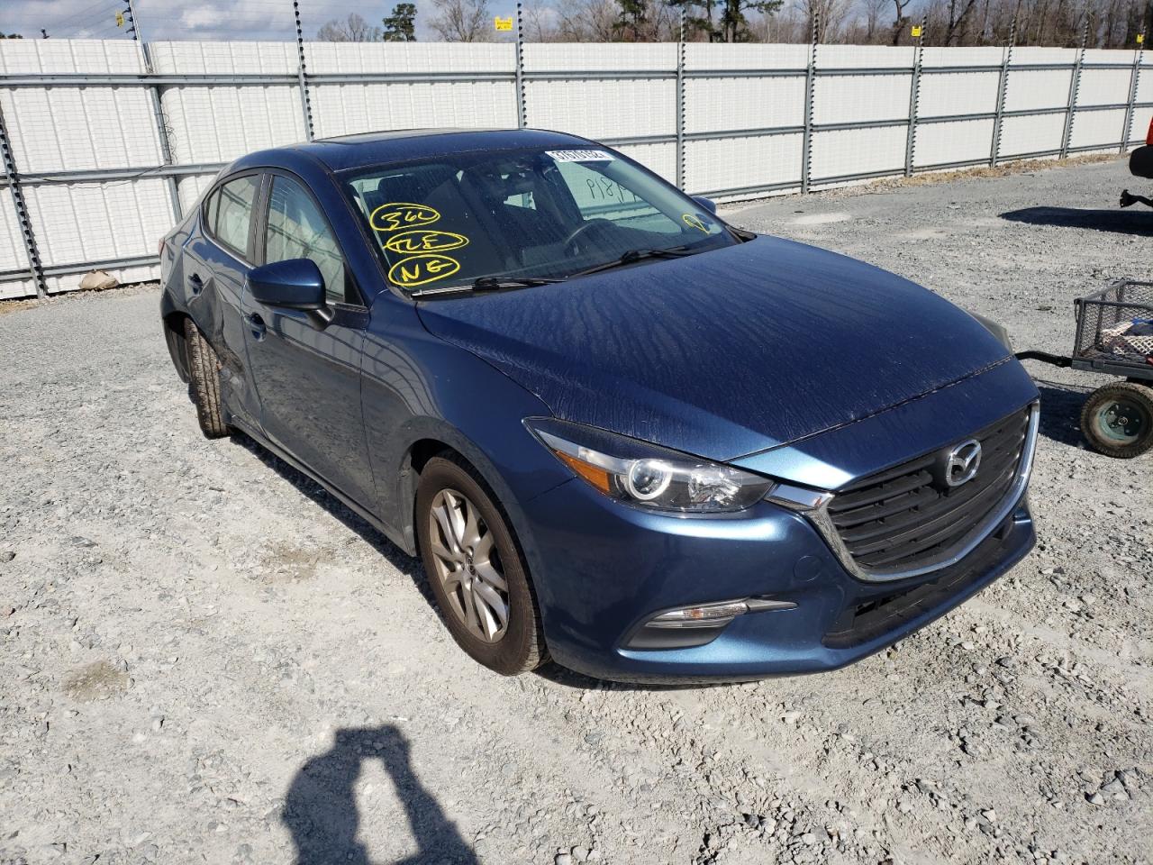 MAZDA 3 SPORT 2017 with VIN 3MZBN1U74HM119375 - Photo from auction