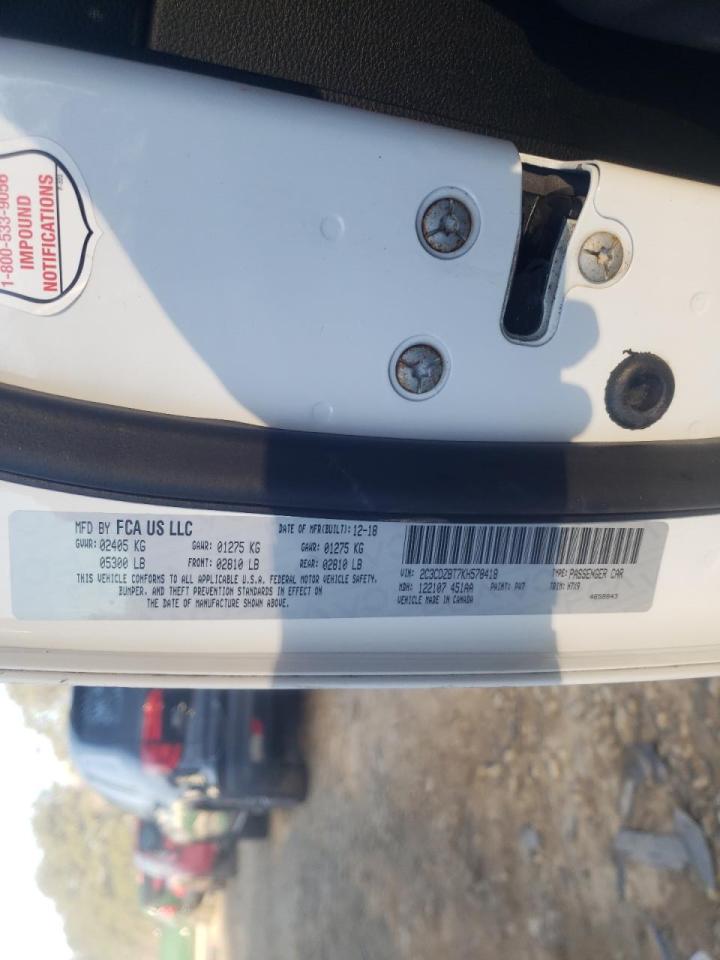 Photo 10 from auction – 2019 DODGE CHALLENGER with VIN 2C3CDZBT7KH578418
