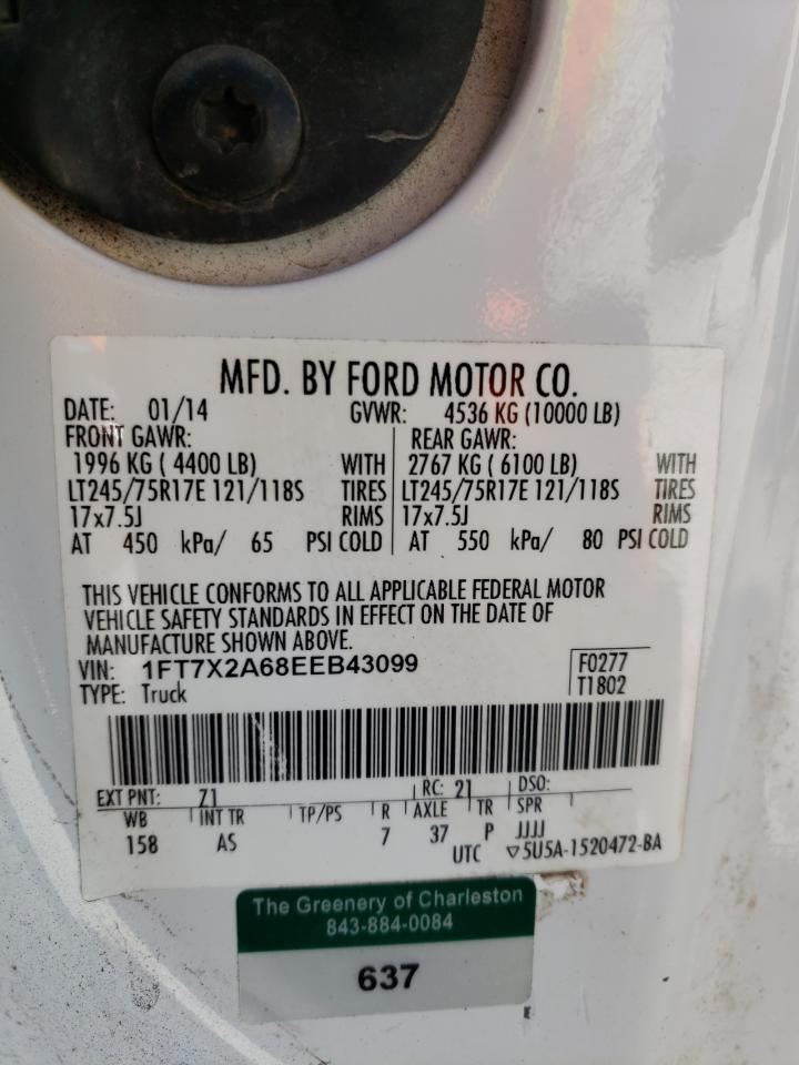 Photo 10 from auction – 2014 FORD F250 SUPER with VIN 1FT7X2A68EEB43099