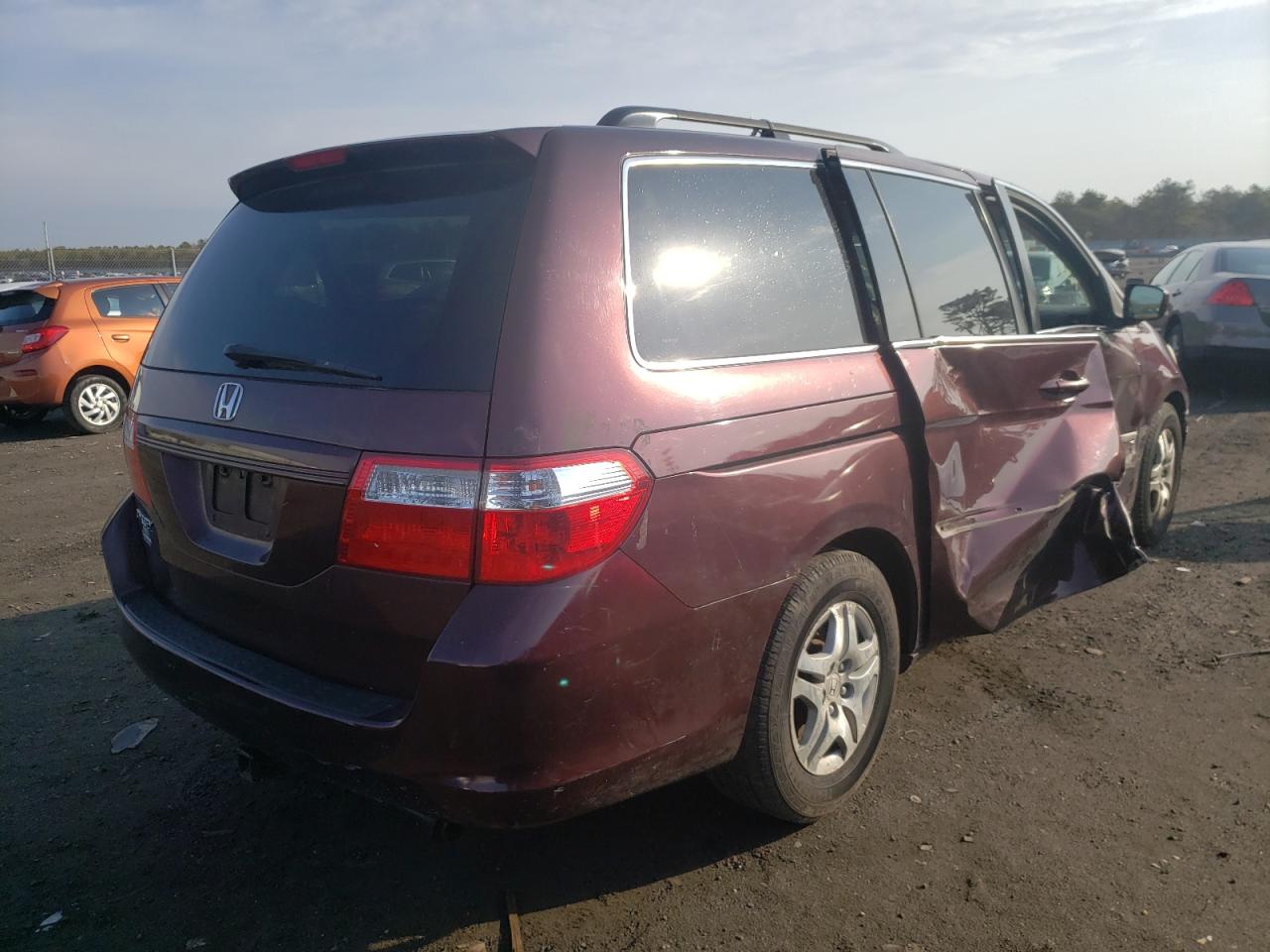 Photo 4 from auction – 2007 HONDA ODYSSEY EX with VIN 5FNRL38637B089227
