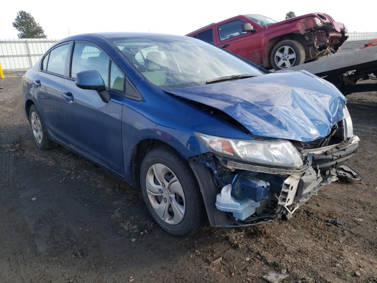 HONDA CIVIC LX 2013 with VIN 19XFB2F57DE248844 - Photo from auction