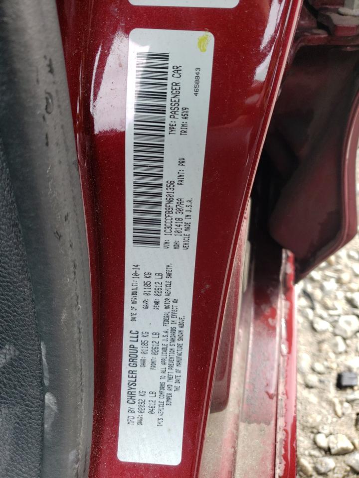 Photo 10 from auction – 2015 CHRYSLER 200 LX with VIN 1C3CCCFB9FN601356