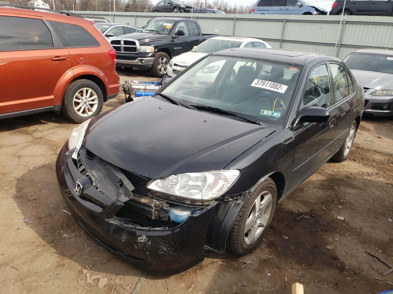 Photo 2 from auction – 2004 HONDA CIVIC EX with VIN 2HGES26764H522389