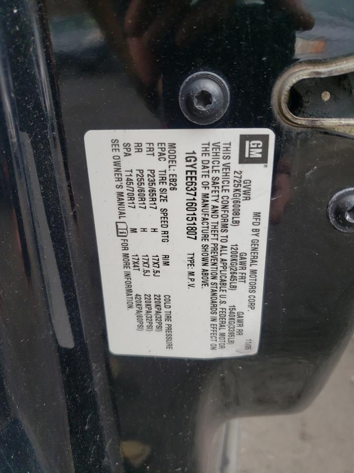 Photo 10 from auction – 2006 CADILLAC SRX with VIN 1GYEE637160151807