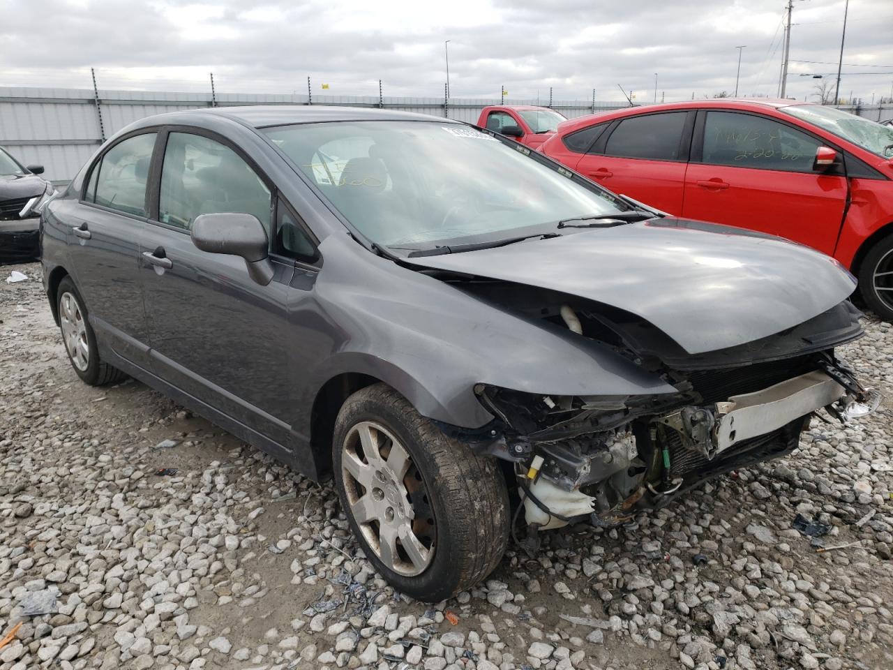 HONDA CIVIC LX 2009 with VIN 19XFA16589E037270 - Photo from auction