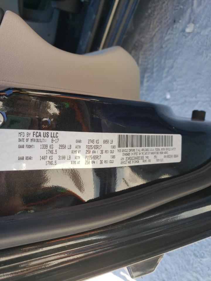 Photo 10 from auction – 2017 DODGE GRAND CARA with VIN 2C4RDGCGXHR851835