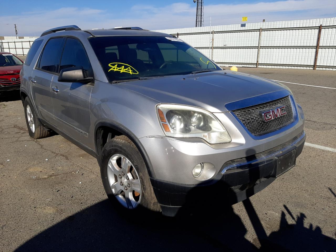 GMC ACADIA SLE 2008 with VIN 1GKER13758J220772 - Photo from auction