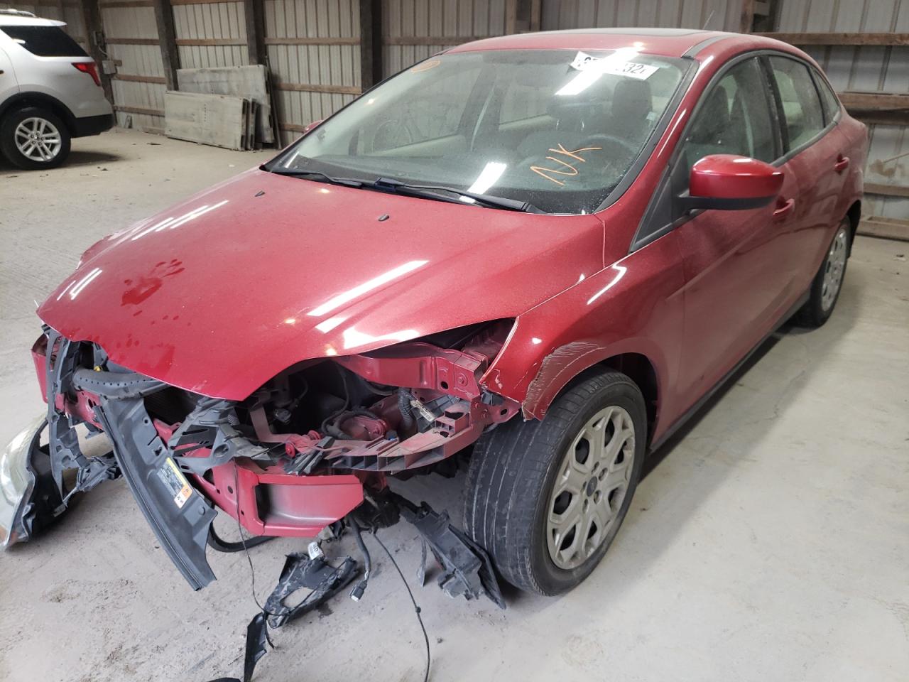 Photo 2 from auction – 2012 FORD FOCUS SE with VIN 1FAHP3F27CL125711
