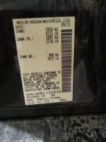 NISSAN ALTIMA 2014 with VIN 1N4AL3AP6EC135410 - Photo from auction