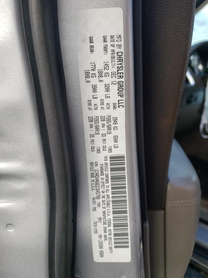 Photo 10 from auction – 2013 DODGE DURANGO SX with VIN 1C4RDHAG6DC645780