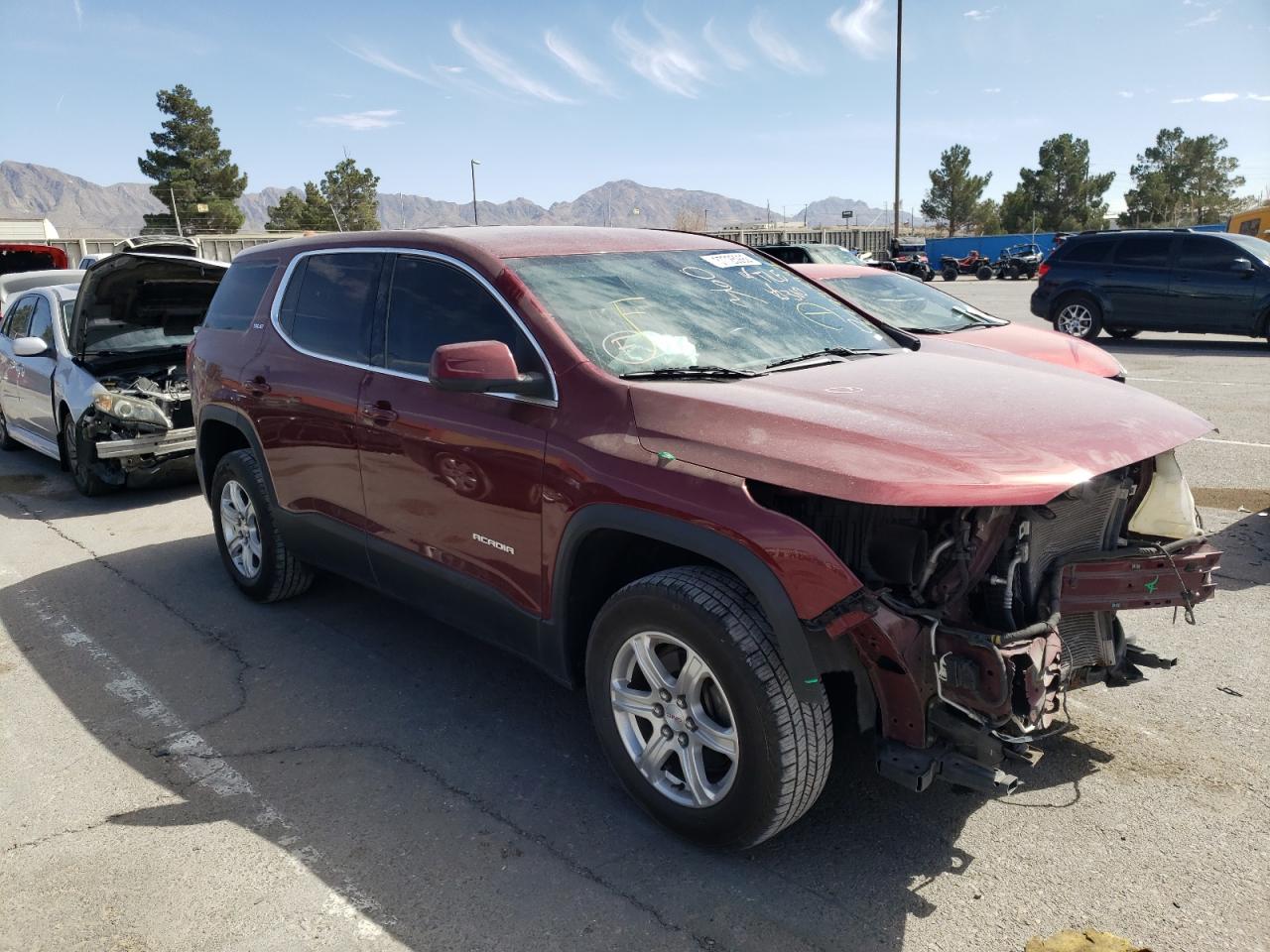 GMC ACADIA SLE 2018 with VIN 1GKKNKLA4JZ196794 - Photo from auction