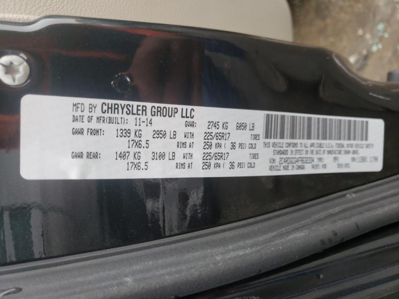 Zdjęcie 10 z aukcji – 2015 DODGE GRAND CARA z VIN 2C4RDGCG4FR632334