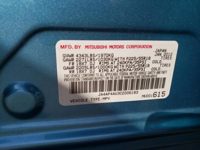 Foto 10 de la subasta – 2012 MITSUBISHI OUTLANDER con VIN JA4AP4AU3CZ006183