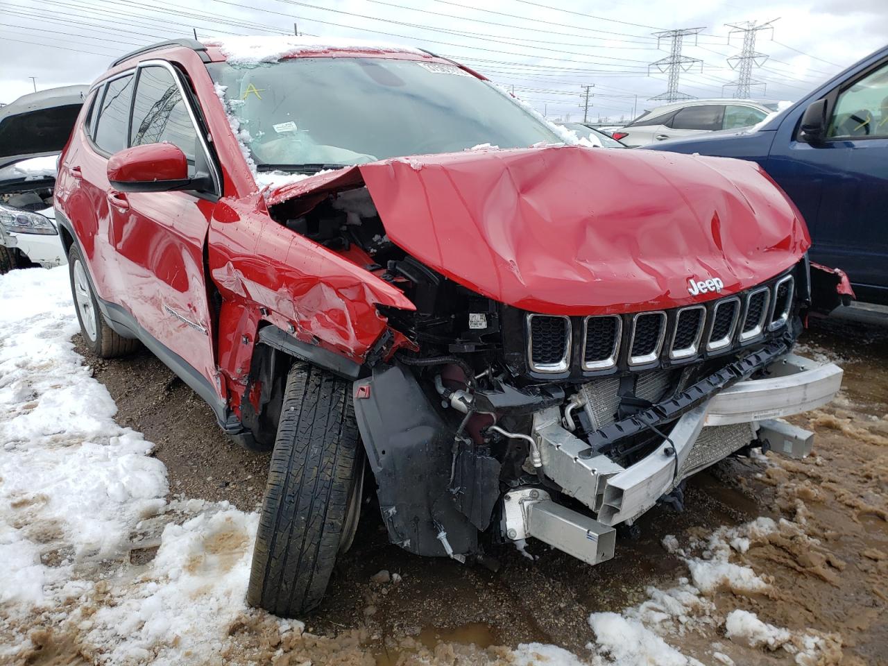 JEEP COMPASS LA 2020 with VIN 3C4NJDBB1LT224331 - Photo from auction