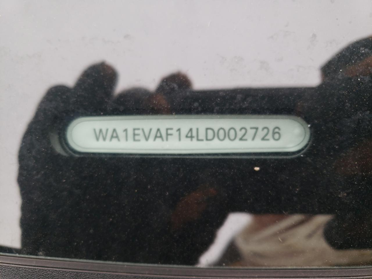 Photo 10 from auction – 2020 AUDI Q8 PREMIUM with VIN WA1EVAF14LD002726