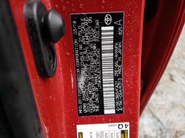 Photo 10 from auction – 2018 TOYOTA COROLLA IM with VIN JTNKARJE9JJ573040