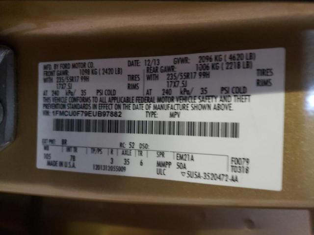 Photo 10 from auction – 2014 FORD ESCAPE S with VIN 1FMCU0F79EUB97882