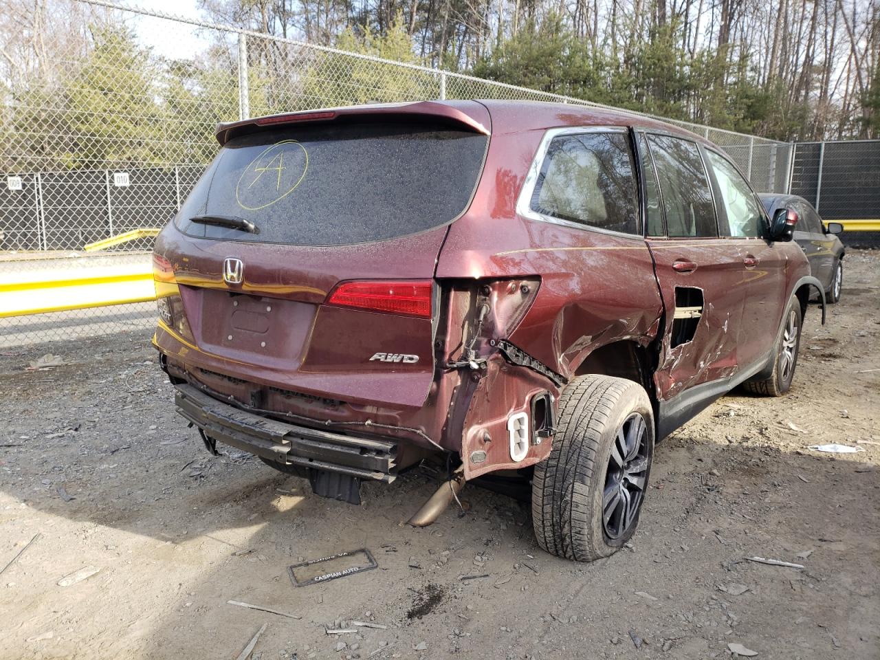 Photo 4 from auction – 2018 HONDA PILOT EXL with VIN 5FNYF6H54JB063982