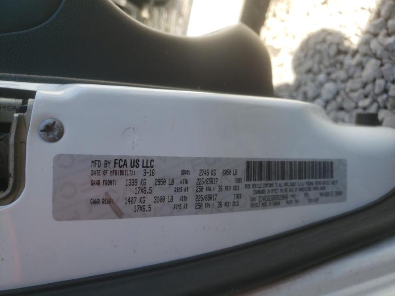Photo 10 from auction – 2016 DODGE GRAND CARA with VIN 2C4RDGEG8GR329006