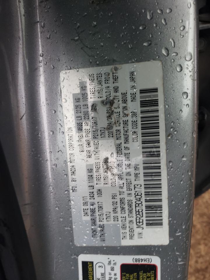Photo 10 from auction – 2011 MAZDA CX-7 with VIN JM3ER2B57B0406173