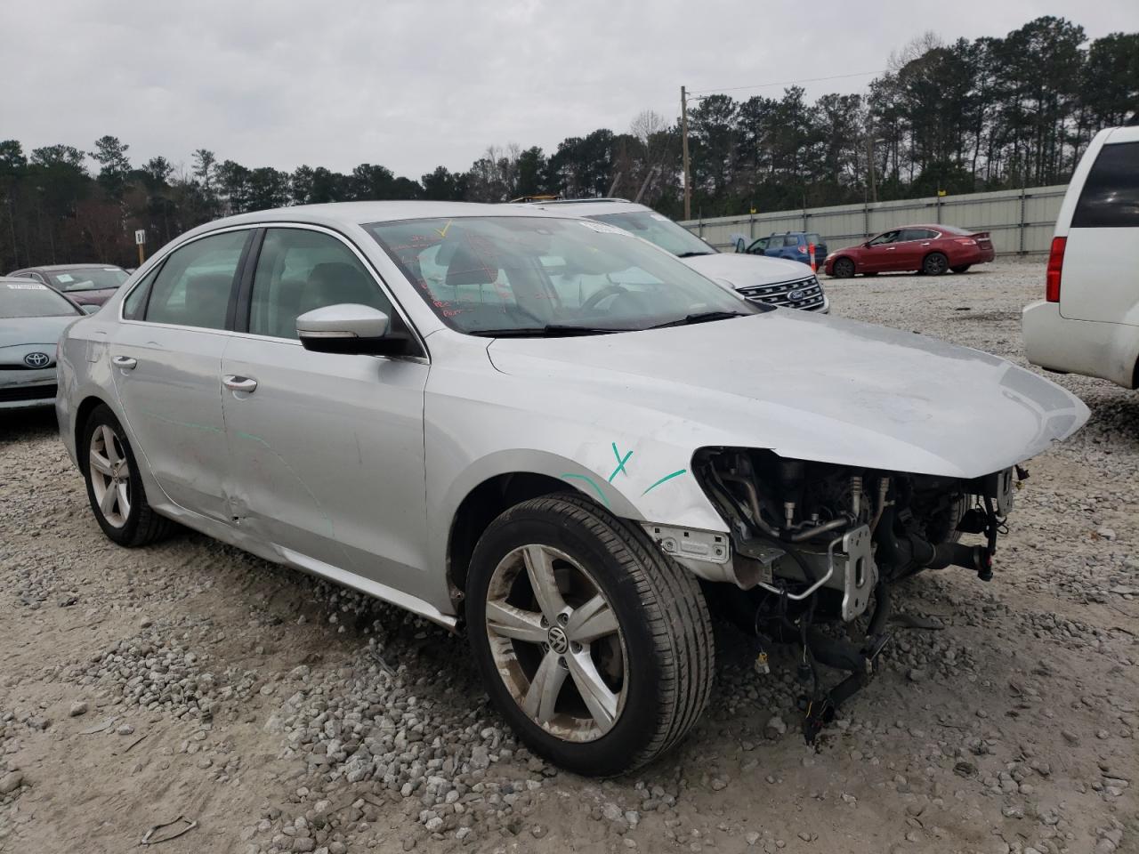 VOLKSWAGEN PASSAT SE 2014 with VIN 1VWBS7A34EC072066 - Photo from auction