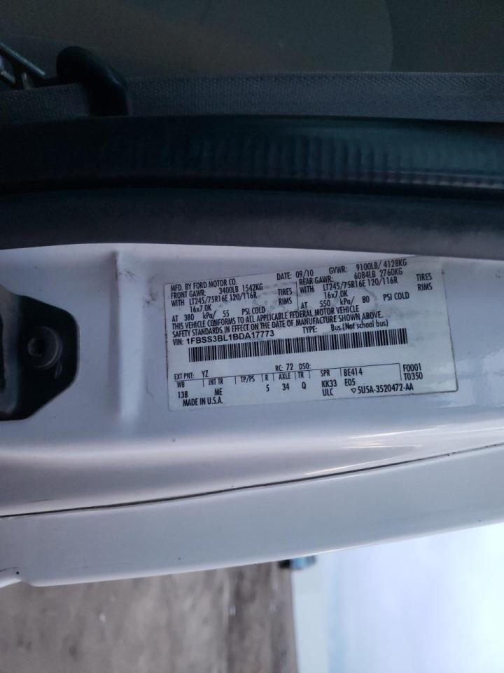 Photo 10 from auction – 2011 FORD ECONOLINE with VIN 1FBSS3BL1BDA17773