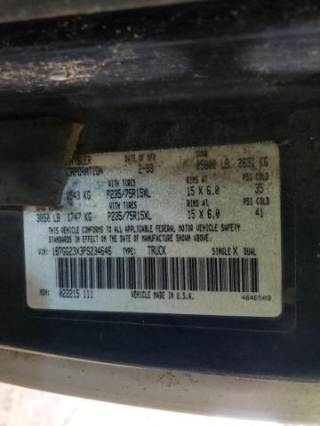 Photo 10 from auction – 1993 DODGE DAKOTA with VIN 1B7GG23X3PS234646