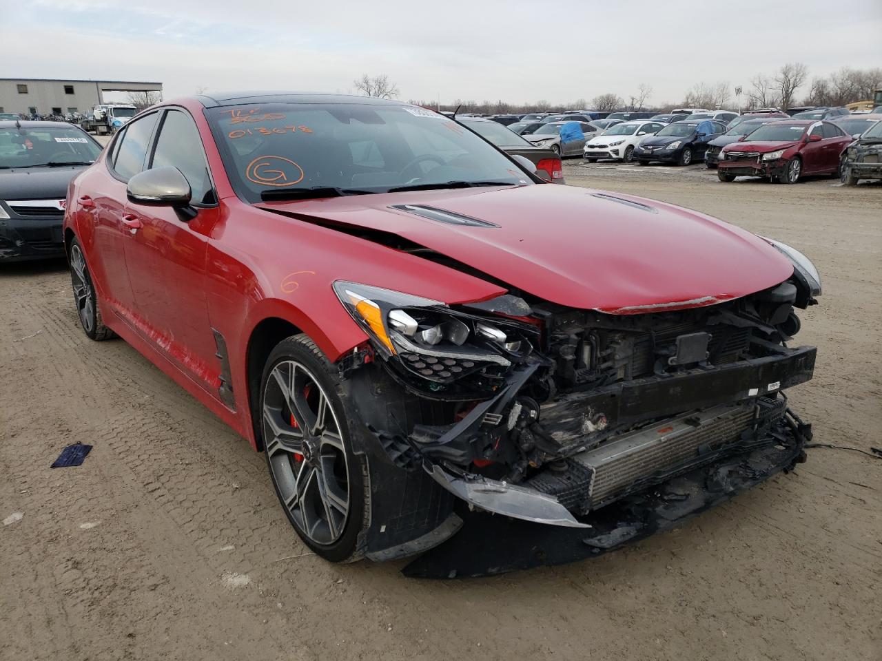 KIA STINGER GT 2018 with VIN KNAE55LC6J6013678 - Photo from auction