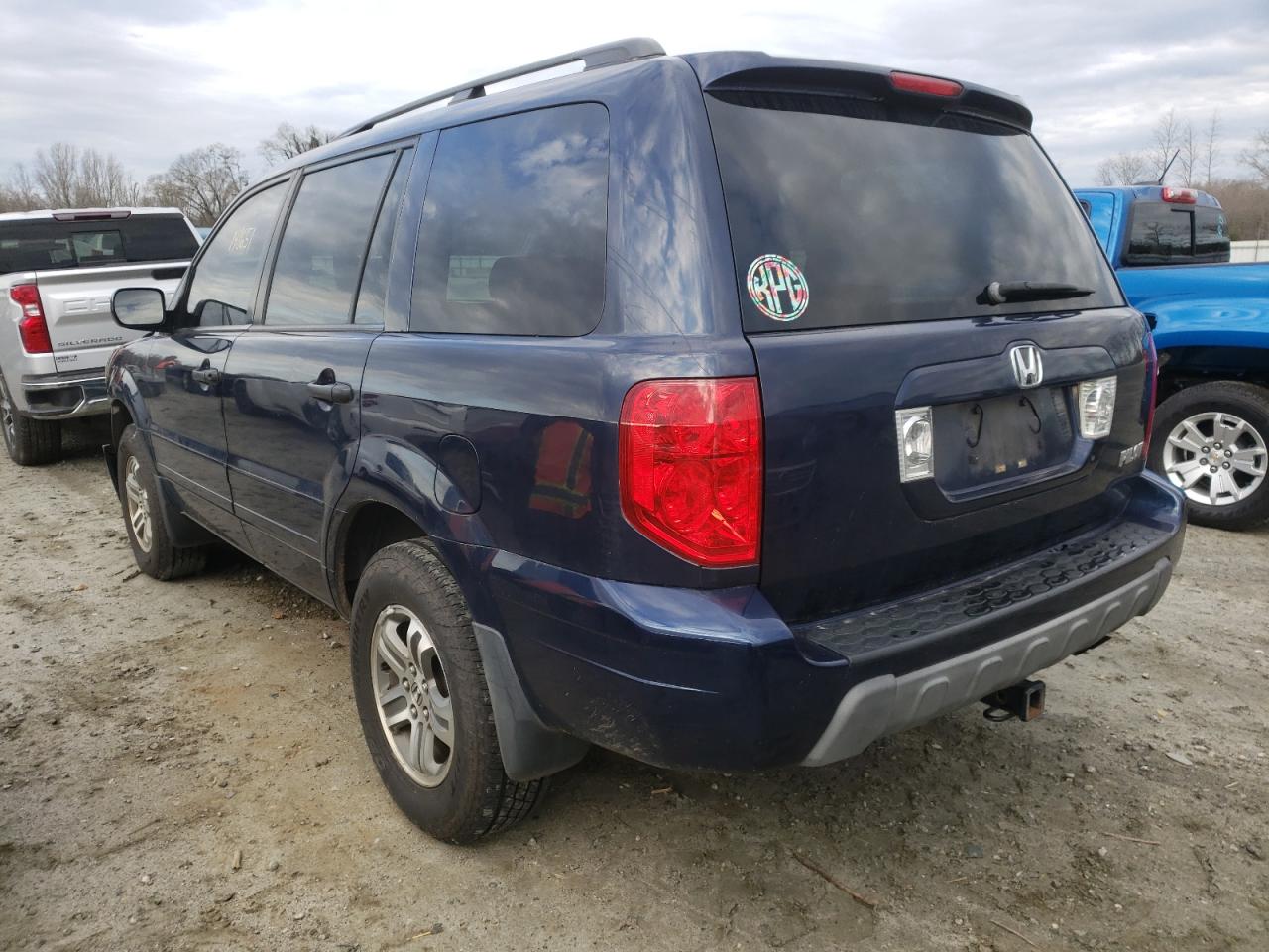 Photo 3 from auction – 2004 HONDA PILOT EXL with VIN 2HKYF18594H555030