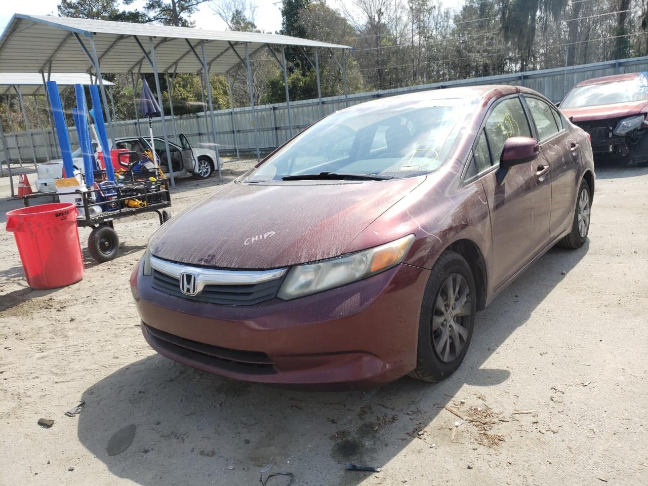 Zdjęcie 2 z aukcji – 2012 HONDA CIVIC LX z VIN 19XFB2F52CE105928