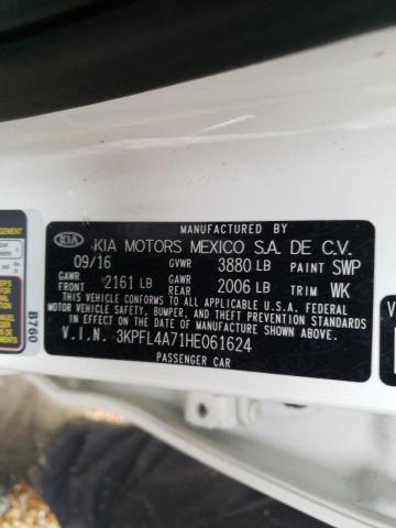 Photo 10 from auction – 2017 KIA FORTE LX with VIN 3KPFL4A71HE061624