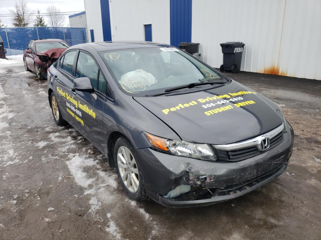 HONDA CIVIC LX 2012 with VIN 2HGFB2F54CH004802 - Photo from auction