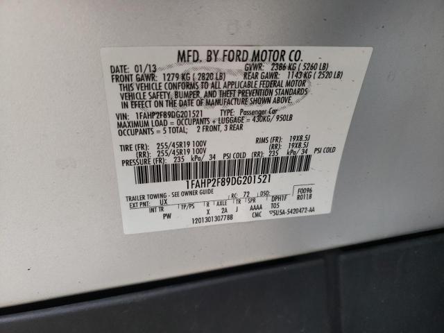 Photo 10 from auction – 2013 FORD TAURUS LIM with VIN 1FAHP2F89DG201521