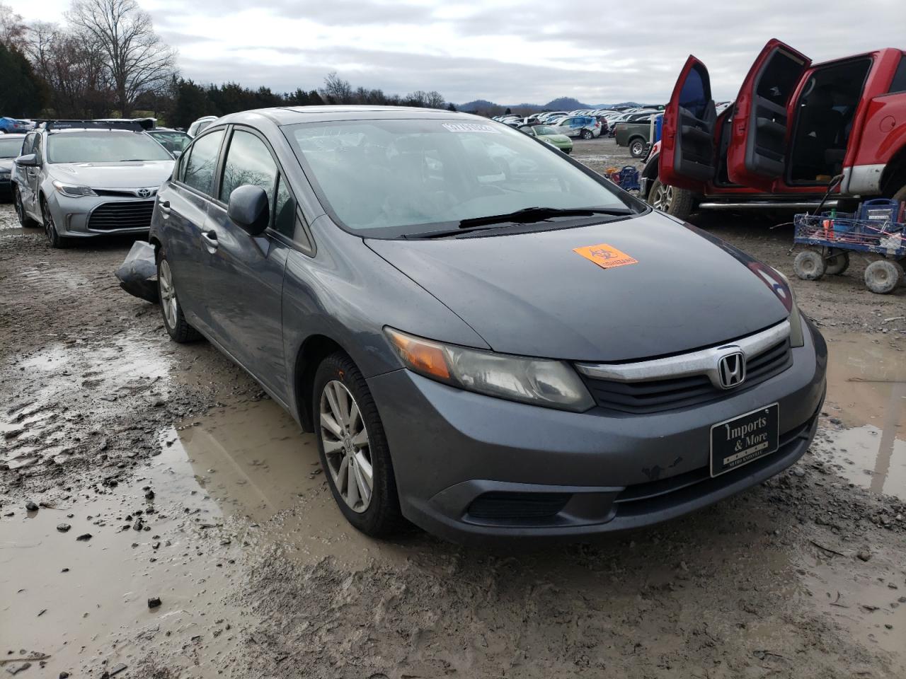 HONDA CIVIC EXL 2012 with VIN 19XFB2F90CE325040 - Photo from auction