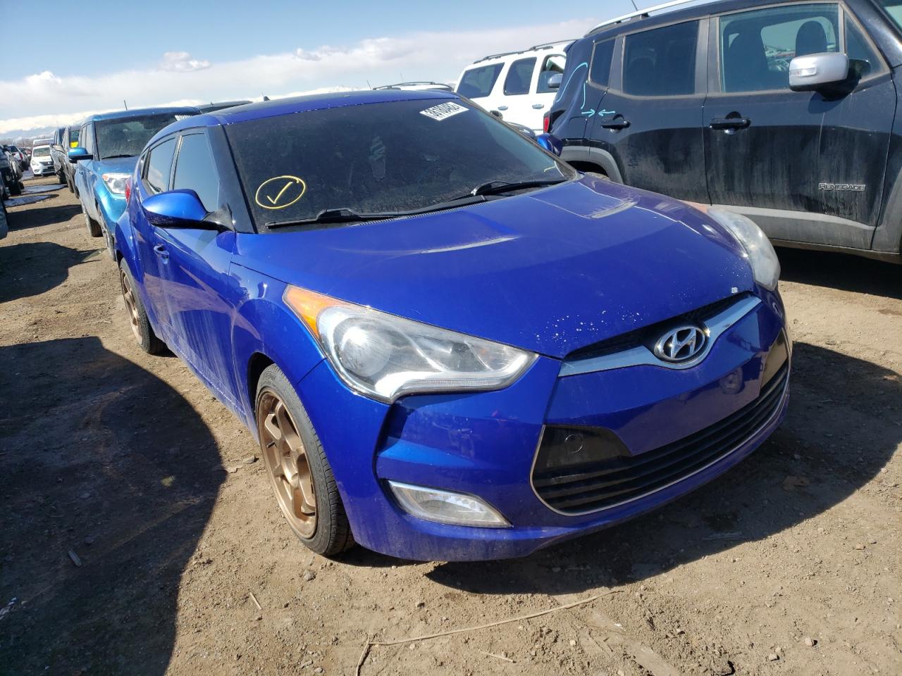 HYUNDAI VELOSTER 2014 with VIN KMHTC6AD9EU218264 - Photo from auction