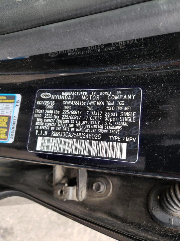Photo 10 from auction – 2017 HYUNDAI TUCSON LIM with VIN KM8J3CA25HU346025