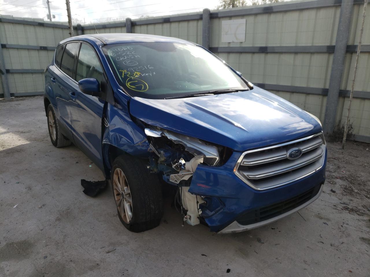 FORD ESCAPE SE 2017 with VIN 1FMCU0GDXHUB96166 - Photo from auction