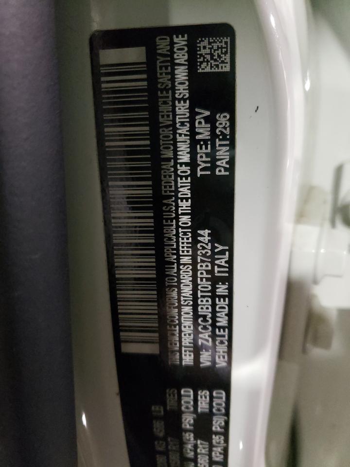 Photo 10 from auction – 2015 JEEP RENEGADE L with VIN ZACCJBBT0FPB73244