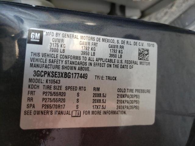 Photo 10 from auction – 2011 CHEVROLET SILVERADO with VIN 3GCPKSE3XBG177449