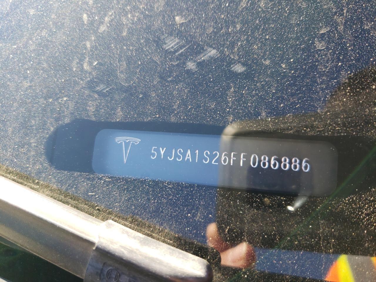 Photo 10 from auction – 2015 TESLA MODEL S 70 with VIN 5YJSA1S26FF086886