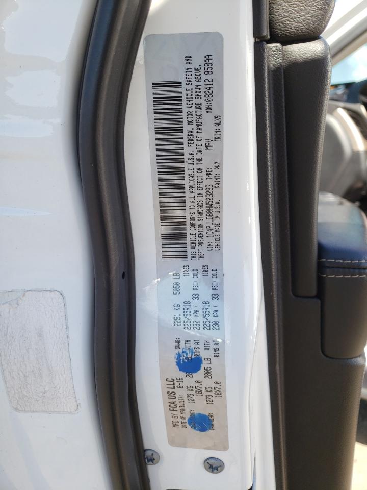 Photo 10 from auction – 2017 JEEP CHEROKEE L with VIN 1C4PJLDB0HW523293