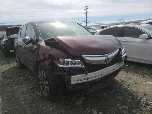 ACURA MDX TECHNO 2016 with VIN 5FRYD4H48GB023767 - Photo from auction