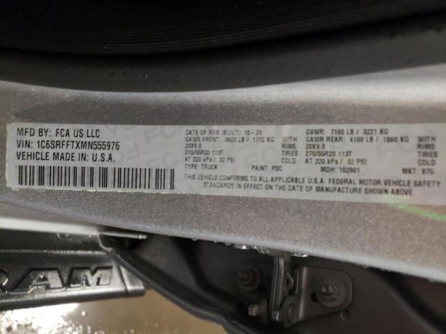 Photo 10 from auction – 2021 RAM 1500 BIG H with VIN 1C6SRFFTXMN555976