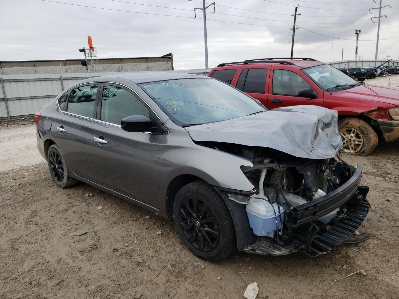 NISSAN SENTRA S 2018 with VIN 3N1AB7AP2JY251485 - Photo from auction